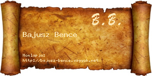 Bajusz Bence névjegykártya